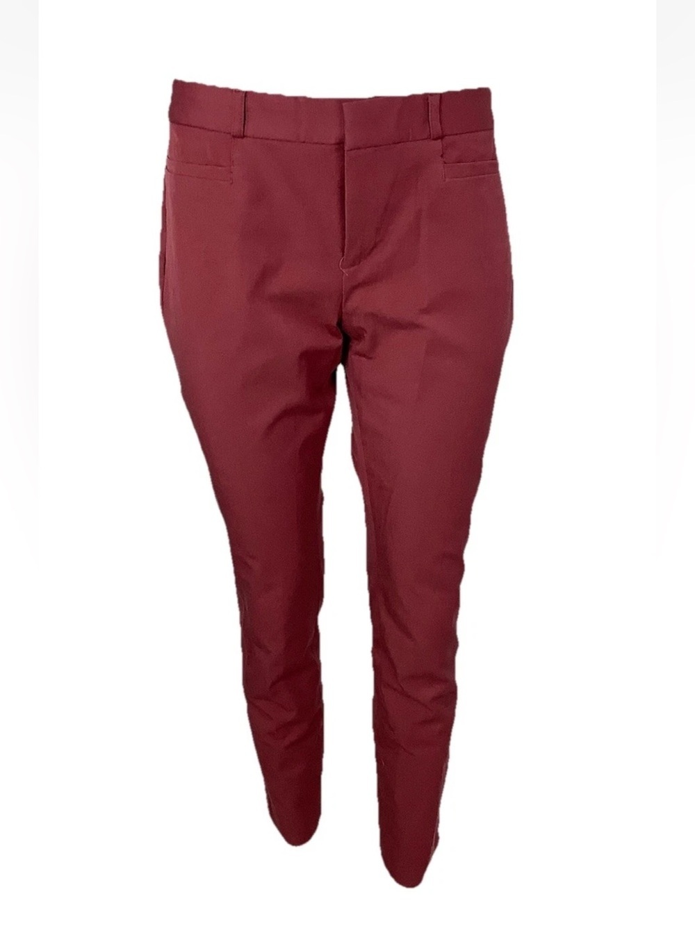 NWT Banana Republic Sz 6 Sloan Curvy Fit Slim Ankle Business Casual Pants Red